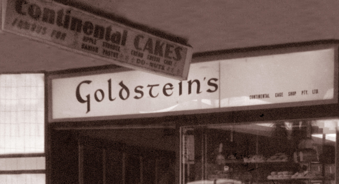 Goldsteins’ shop sign in Surfers Paradise.