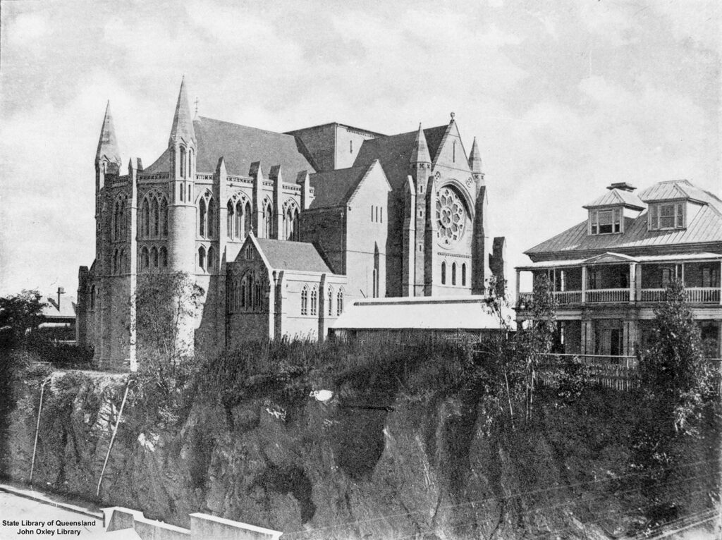 Figure 1: Exterior view of St John's Anglican Cathedral, Brisbane, c. 1910 (State Library of Queensland).