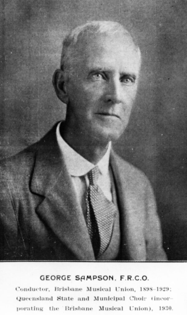 Figure 3: George Sampson FRCO, 1920 (State Library of Queensland).