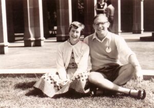 Figure 2: Dorothy Alexander and Alan Demack, Student Christian Movement conference, c. 1955 (Demack family).