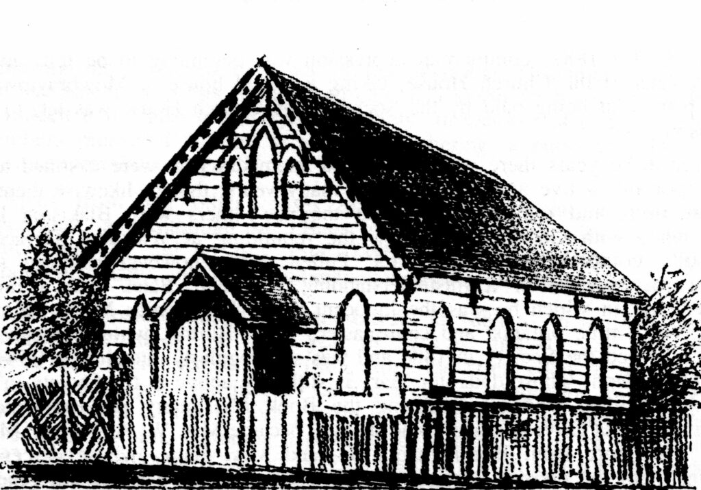 Figure 4: Brisbane New Church of Jerusalem, Wickham Terrace, c. 1878 (Robinson, 'A History of the New Church', p. 83).