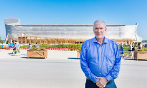 Ken Ham at the ‘Ark Encounter’ theme park, Kentucky, opened 2016 (Ark Encounter)