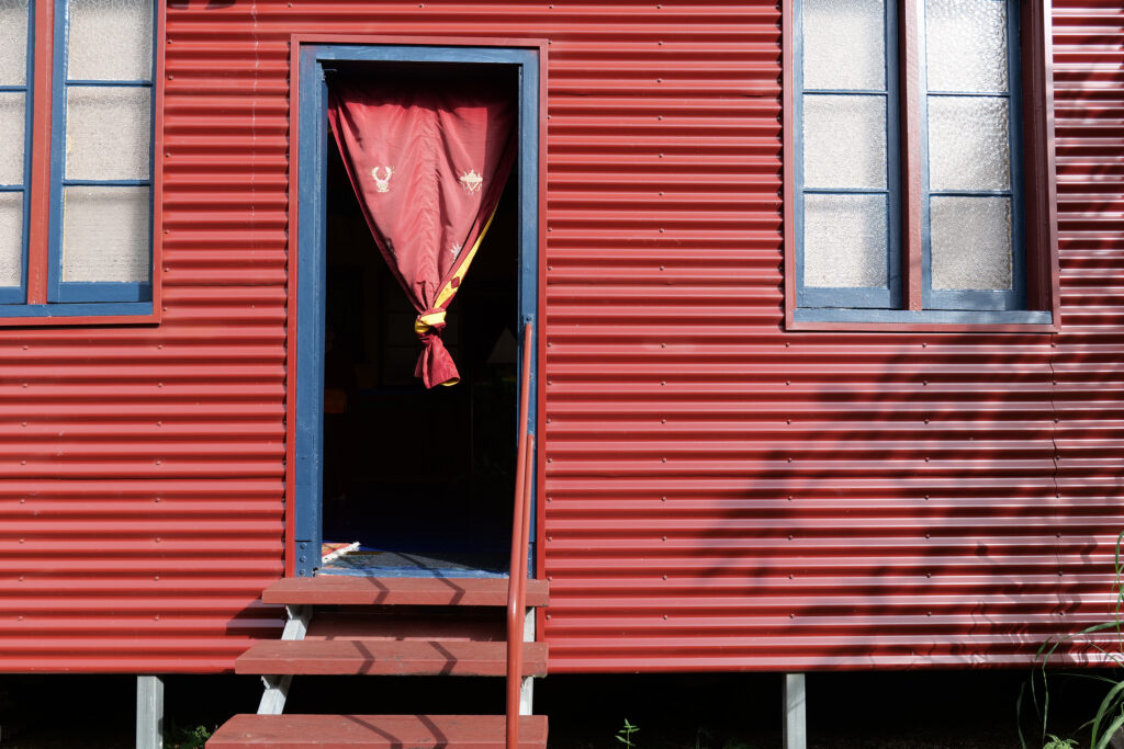 Figure 3: Exterior, Khacho Yulo Ling Buddhist Centre, Cairns, 2023 (QAR).