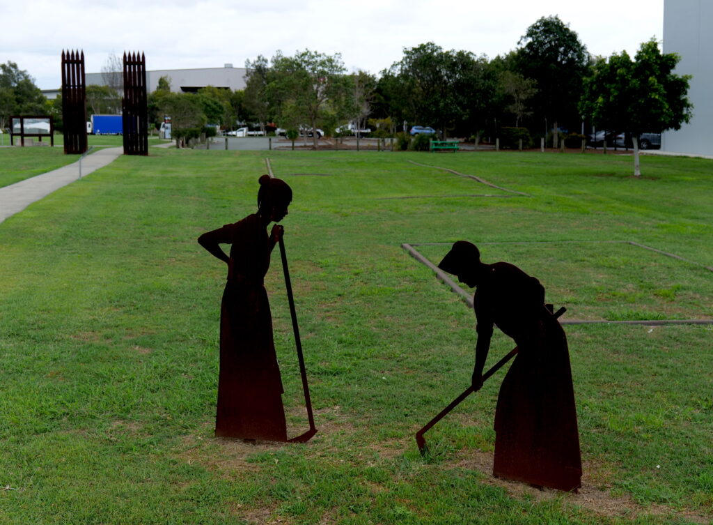 Figure 4: Public art, TradeCoast Central Heritage Park, Eagle Farm, 2023 (QAR).