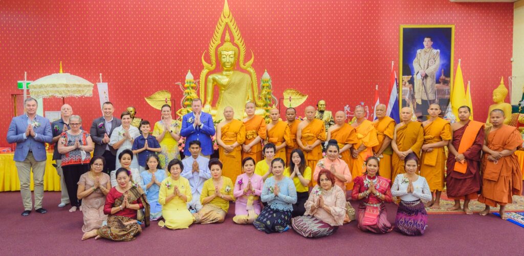 Figure 7: Royal Robe Offering Ceremony, Wat Thai Buddharam, 2021 (Wat Thai Buddharam).