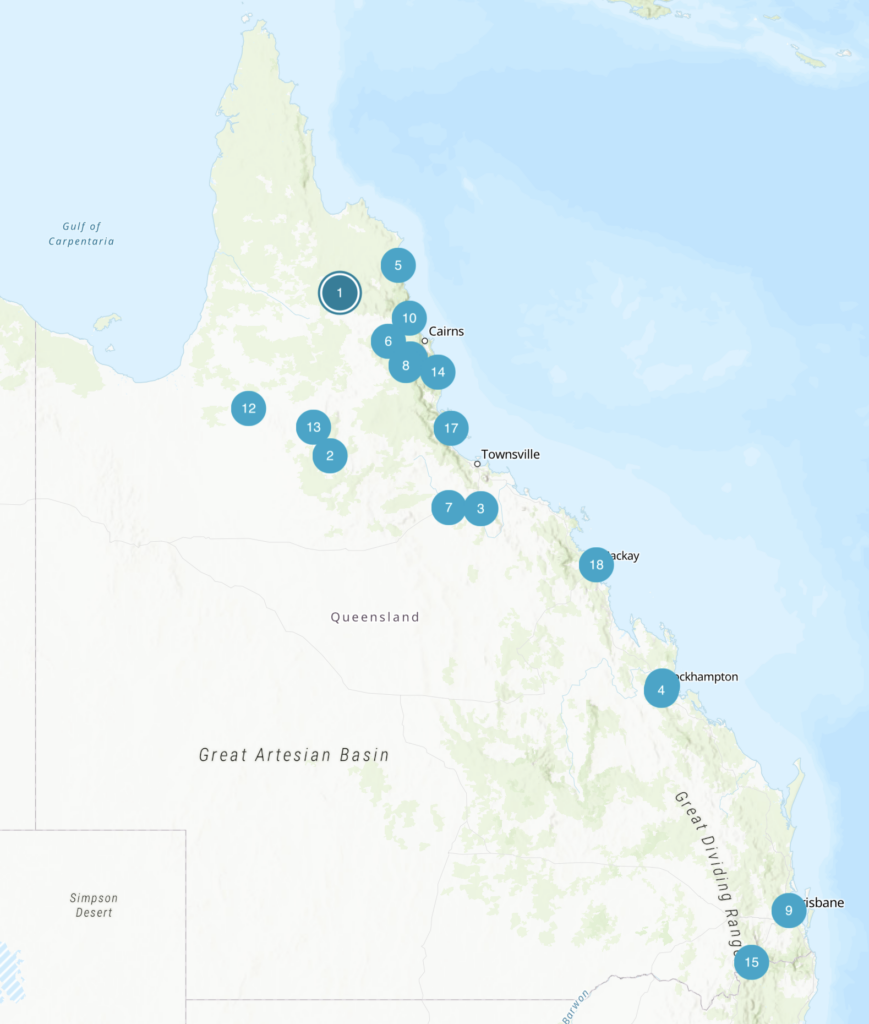 Figure 3: Historic Chinese Temples in Queensland: click on image to launch ArcGIS StoryMap.